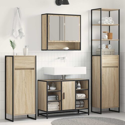  Kupaonski ormar Sonoma 40 x 30 x 100 cm Konstruirano drvo Cijene