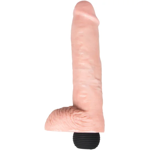 King Cock 10 - realistični špricajući dildo (25 cm) - prirodan