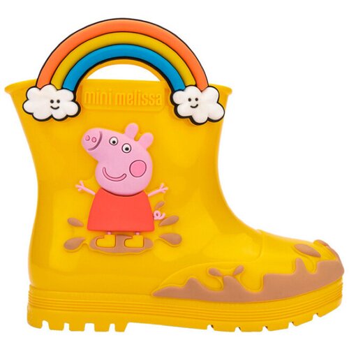 Melissa MINI Welly + Peppa Pig Baby Boots - Yellow/Beige Višebojna Cene