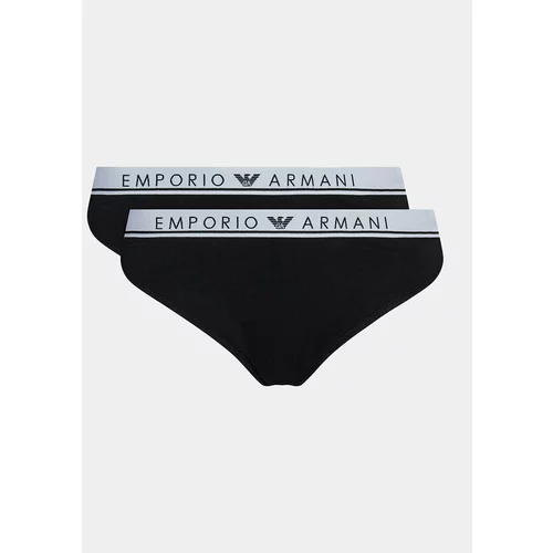 Emporio Armani Underwear Set 2 parov spodnjih hlačk 163334 3F227 00020 Črna