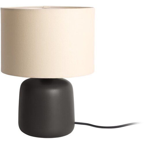 Leitmotiv Mat crna stolna lampa s tekstilnim sjenilom (visina 33 cm) Alma &amp;ndash; Slike