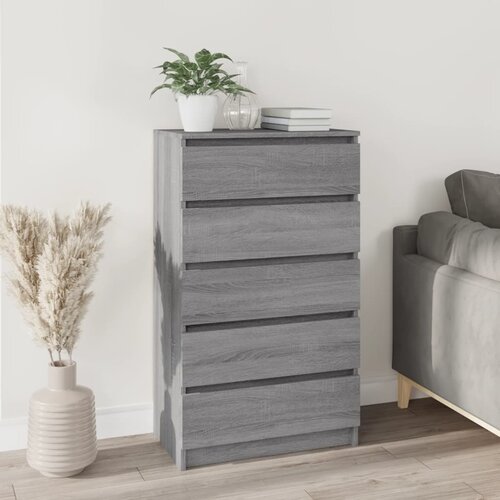 vidaXL Predalnik siva sonoma 60x36x103 cm inženirski les Cene