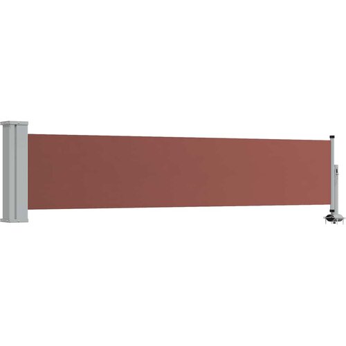  Uvlačiva bočna tenda za terasu 60 x 300 cm smeđa Slike