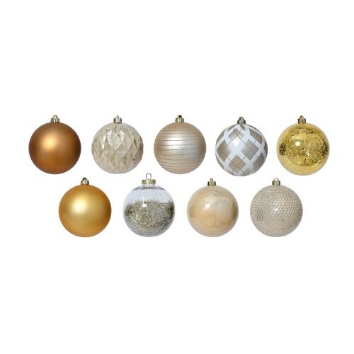 DEKOR DOM dekoracija - hanging bauble set mix 6pcs 15cm 021574 - pearl - kmg ( 045595 ) Cene