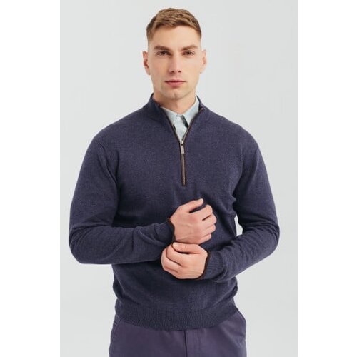 Legendww muski plavi polu zip dzemper Cene