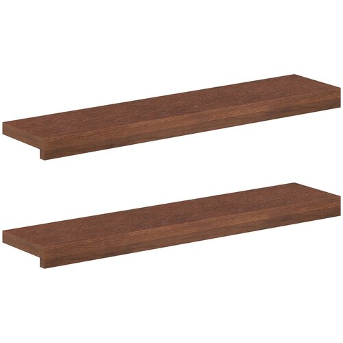  Prozorske klupice 2 kom. Tamno smeđa 70 x 15 x 2 cm Slike