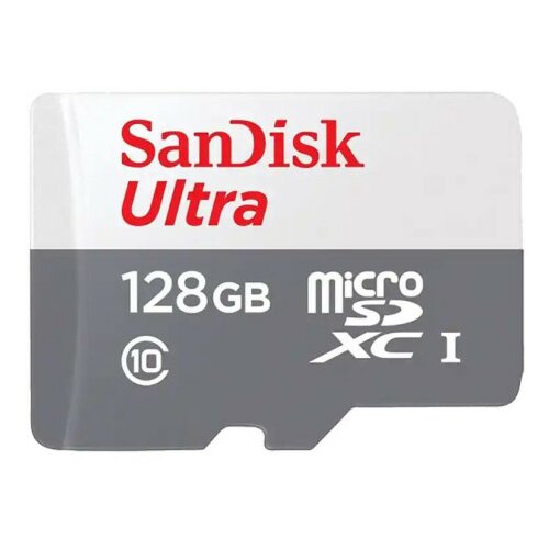 Micro SD Card 128GB SanDisk Ultra Class 10 SDSQUNR-128G-GN3MN Slike