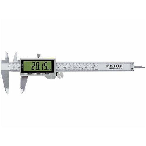 Extol Premium Digitalni metalni klizni merač 0-150 mm 1xCR1632 IP54 Cene