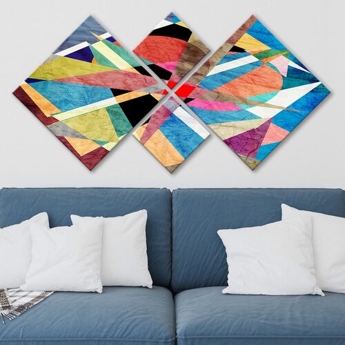 Wallity slika 4MDF234625642, 60x115 cm, 4 dijela Cijene