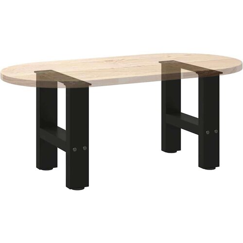  Noge za stolić crne 2 kom 30x(30-31) cm čelik Slike
