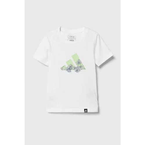 Adidas Dječja pamučna majica kratkih rukava GIRLS TRAIN TEE boja: bijela