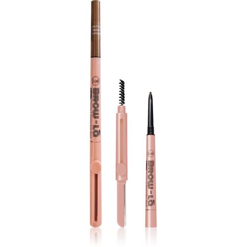 J.Cat Beauty Brow-LA olovka za obrve sa četkicom nijansa 102 Warm Caramel 0.08 g Slike