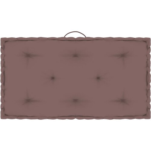  Paletni podni jastuk smeđe-sivi 73 x 40 x 7 cm pamučni Cene