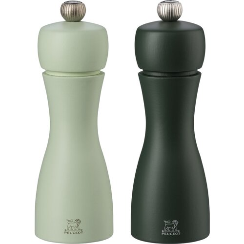 Peugeot Tahiti pepper/salt mill set 2 pieces 15 cm green Slike