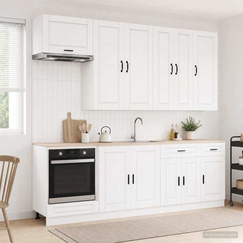  Kuhinjska jedinica PORTO 8 pcs Bijela visokog sjaja Cene