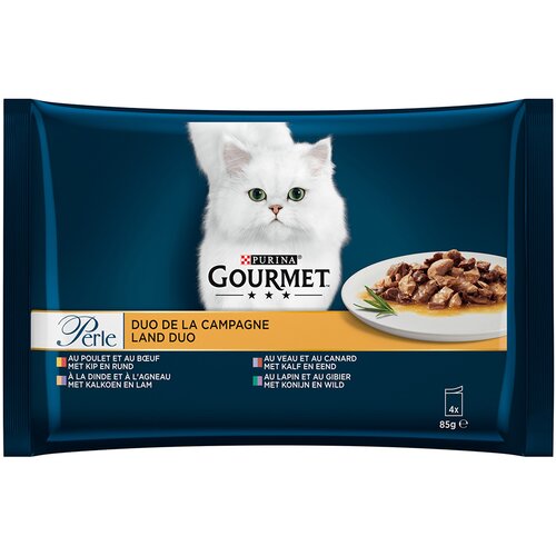  Poskusno pakiranje Gourmet Perle 4 x 85 g - Miks 6 (4 sorte Duo z dežele) Cijene