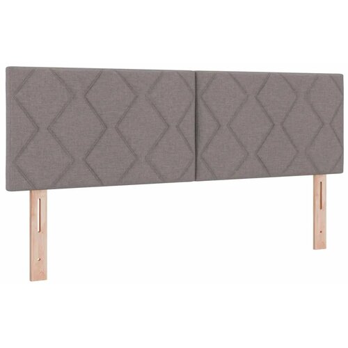  Krevet od pjene s madracem i LED-om Sivosmeđa 160 x 200 cm - Sivosmeđa 160 x 200 cm Dizajn s rombovima Slike