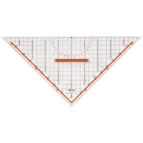 Rotring Geotrikotnik Centro z držalom, 32 cm Cene