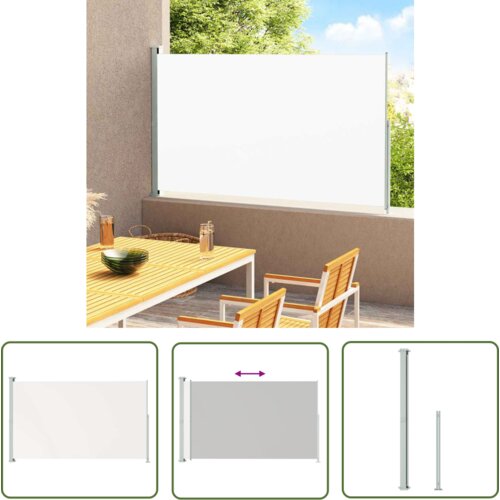 The Living Store Zložljiva stranska tenda za teraso 180x300 cm krem - Stranska Tenda, (21743428) Cene