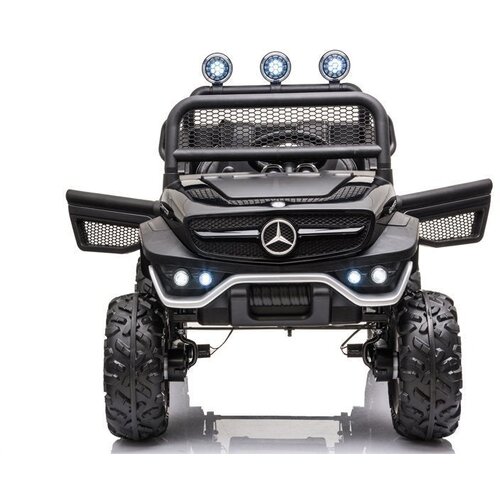  Licencirani auto na akumulator Mercedes Unimog S - crni Slike