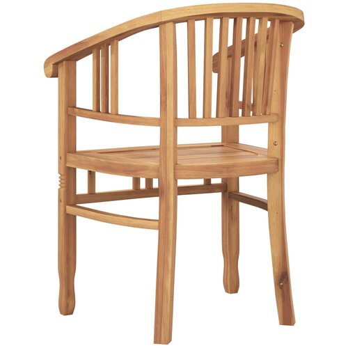  Stolica 2 pcs Smeđa 63 x 58 x 89 cm Čvrsto teak drvo Slike