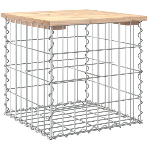 vidaXL Vrtna klop gabion 43x44x42 cm trdna borovina, (20804344) Cene