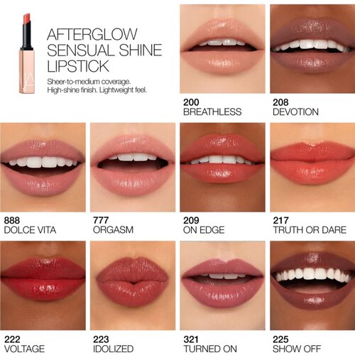 Nars AFTERGLOW SENSUAL SHINE LIPSTICK hidratantni ruž za usne nijansa DOLCE VITA 1,5 g Slike