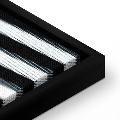 Slika - Architectural Raster (1 Part) Vertical 60x90 U crnom drvenom okviru Slike