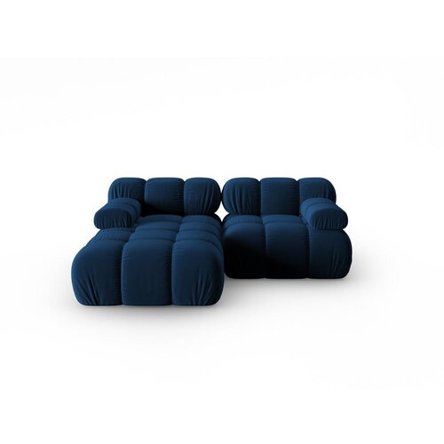 Micadoni Home modra žametna sedežna garnitura 191 cm bellis &amp;ndash; Slike