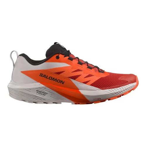 Salomon sense ride 5 mo&amp;scaron;ke &amp;scaron;portne superge, lunar rock/shocking orange/fiery red - 48, (21510137) Slike