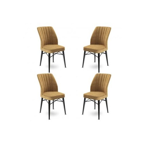 Hanah home Set 4 trpezarijske stolice Flex Kapućino-Crni Cijene