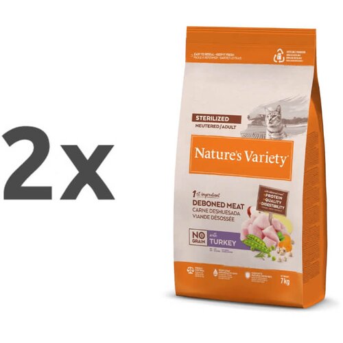 Nature’s Variety Nature's Variety No Grain Cat Sterilized Adult - puran 2 x 7 kg Cene