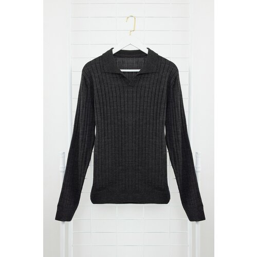 Trendyol Smoked Slim Polo Neck Plain Knitwear Sweater Cene
