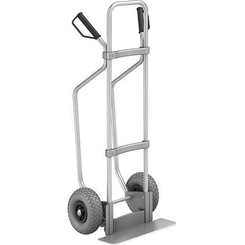 eurokraft pro aluminijast voziček za prevoz vreč, z drsnimi sanmi, nakladalna površina šxg 450 x 160 mm, aluminij, pu-kolesa Cene