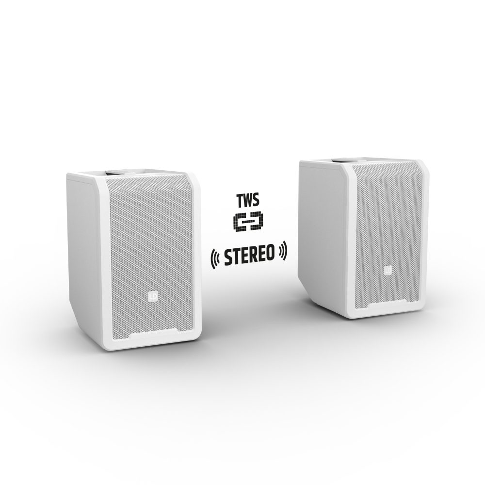 Ld Systems ANNY&amp;reg; 8 Akumulatorski zvočnik z me&amp;scaron;alno mizo, bel - - Audio-Kondric Slike