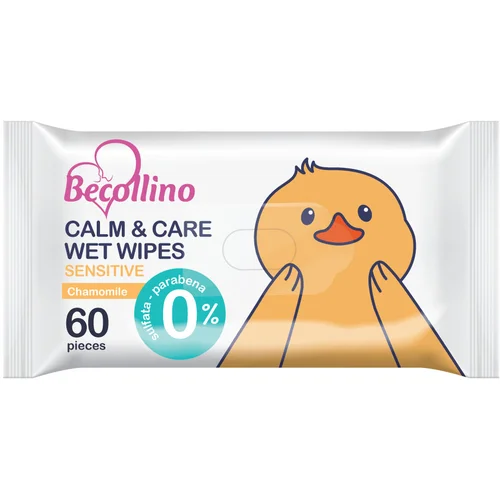 Becollino Vlažne maramice Calm&Care Sensitive 60/1