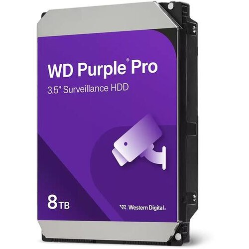 Western Digital Purple Pro Smart Video HDD 8TB internal hard drive 7200 RPM 3.5" Serial ATA Cijene