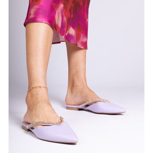 D/CEO marka niezdefiniowana Purple elegant slides decorated with a chain Gerita Slike