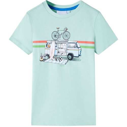 vidaXL Dječja majica svijetla boja mente 116 Cijene