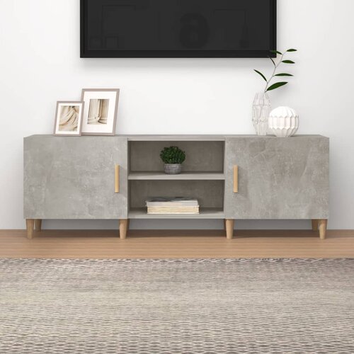The Living Store TV omarica betonsko siva 150x30x50 cm konstruiran les - TV Omarica, (21376756) Slike