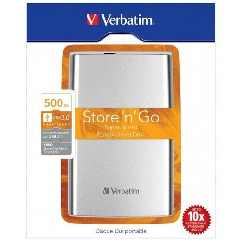 Verbatim 500GB 53021 Silver eksterni hard disk Slike