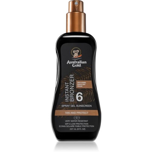Australian Gold Spray Gel Sunscreen With Instant Bronzer za&amp;scaron;titni sprej za sunčanje s bronzerom SPF 6 237 ml Slike
