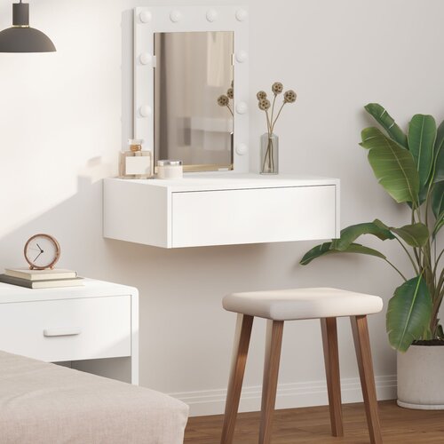 vidaXL bela mdf 60 x 40 x 70 cm toaletna miza pravokotna moderna Cene