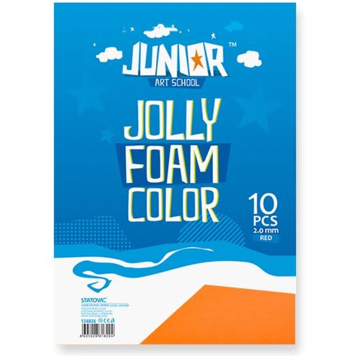 Junior jolly Color Foam, eva pena, A4, 10K, odaberite nijansu Narandžasta Slike