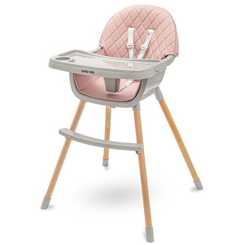 Baby Mix stolček za hranjenje Freya prašno roza Cene