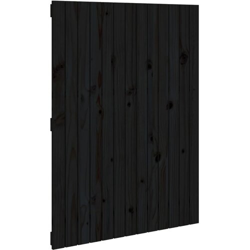 Maison Chic stensko posteljno vzglavje - vzglavna omarica - nočna omarica črno 82,5x3x110 cm trdna borovina, (21707015) Slike