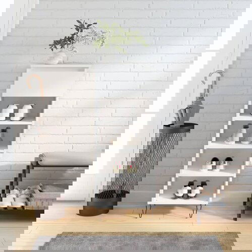 VidaXL Ormarić za cipele sjajni bijeli 40x36x105 cm konstruirano drvo Slike