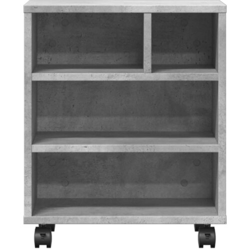  Stalak za pisač s kotačima betonska siva 41 x 32 x 48 cm Slike