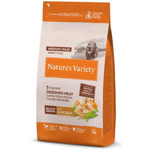 Nature’s Variety Nature's Variety Healthy Grains Dog Med/Max Adult - pi&scaron;čanec 3 kg Cene