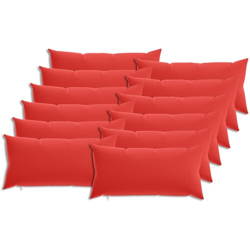  Presvlaka za jastuk 12 pcs HEERLEN Crvena 40 x 80 cm Poliester Cene
